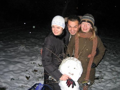 вот такой вот снеговик)))